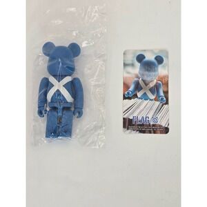 Medicom Toy Be@rbrick Series 44 FLAG @ 100% Blue White Figure with Card 2022